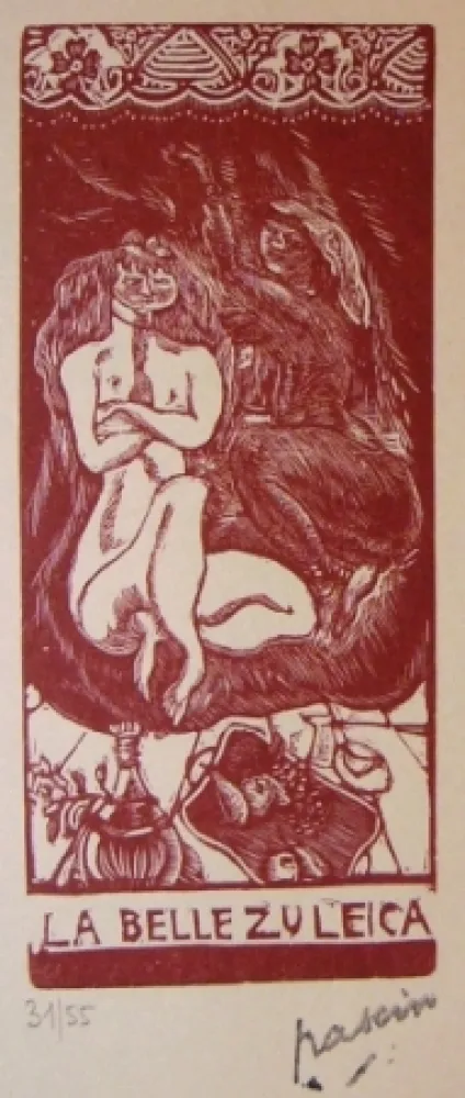 石版画 Pascin - La belle Zuleica