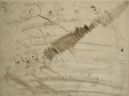 干刻版画 Pascin - La fanfare de Montparnasse