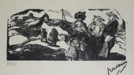 木刻 Pascin - La zone