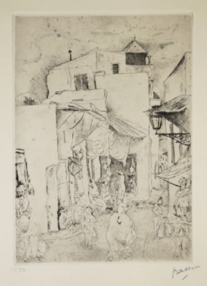 干刻版画 Pascin - Les Souks