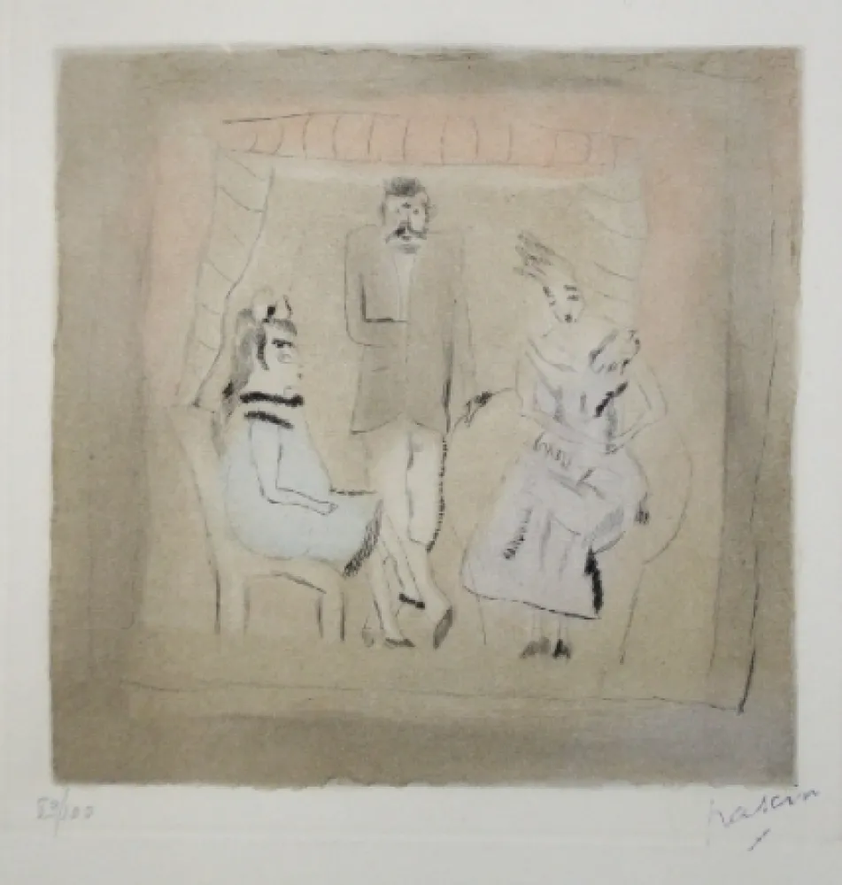 飞尘腐蚀法 Pascin - Noblesse créole