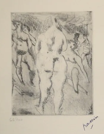 干刻版画 Pascin - Six Femmes nues