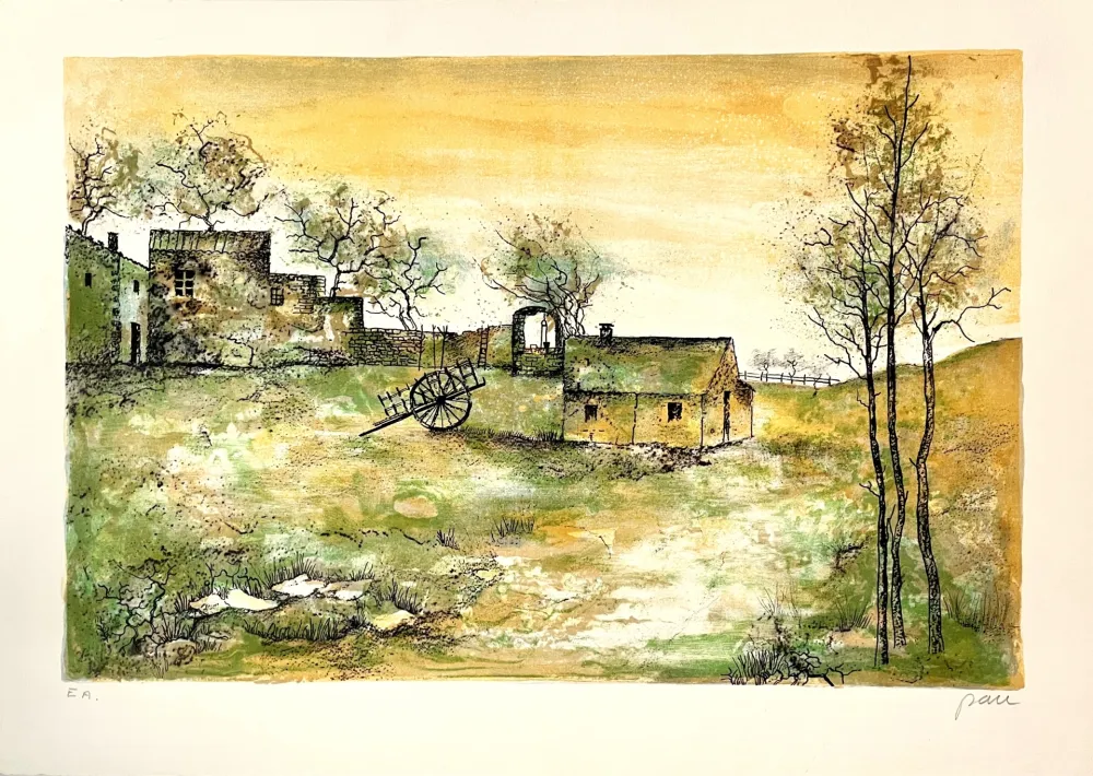 石版画 Pau - Sans Titre