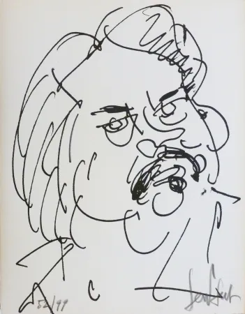 石版画 Paul  - Balzac