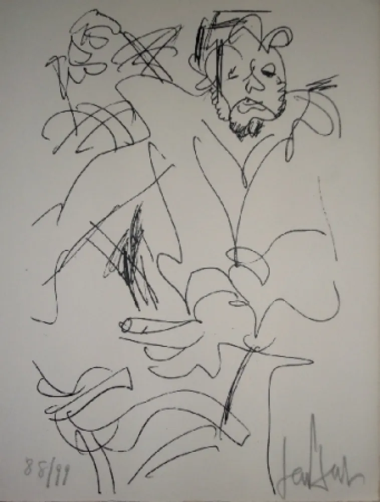 石版画 Paul  - Le spectateur