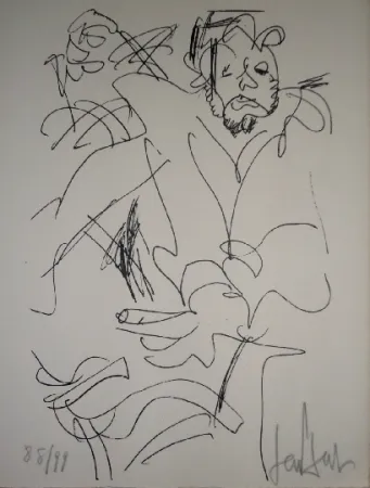 石版画 Paul  - Le spectateur