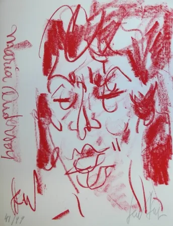 石版画 Paul  - MARIANE ANDERSON - Portrait - Lithographie Originale / Original Lithograph