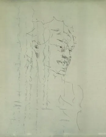 版画 Paul P - Bust de la Bacant III