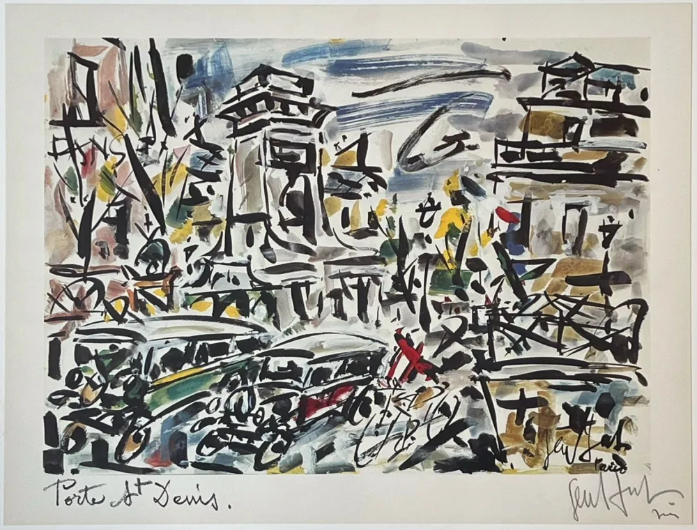 石版画 Paul  - Porte Saint Denis 