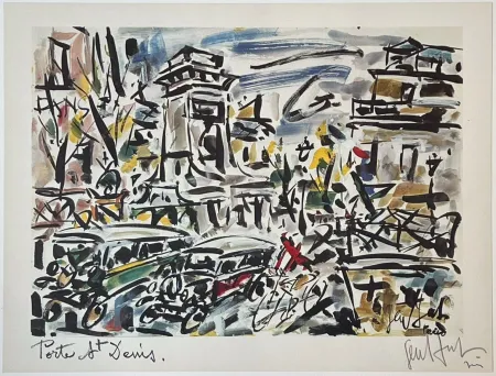 石版画 Paul  - Porte Saint Denis 