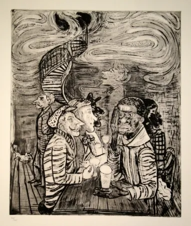 蚀刻飞尘法 Pauli - Café colonial, auch Grand Café Collioure