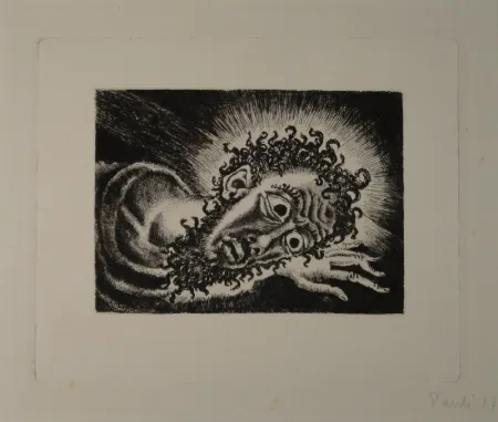 版画 Pauli - Christuskopf