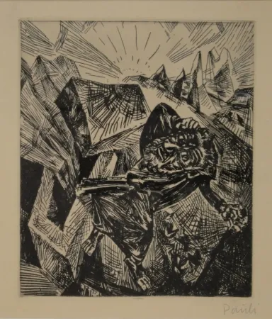 蚀刻版画 Pauli - Rastloser Wanderer