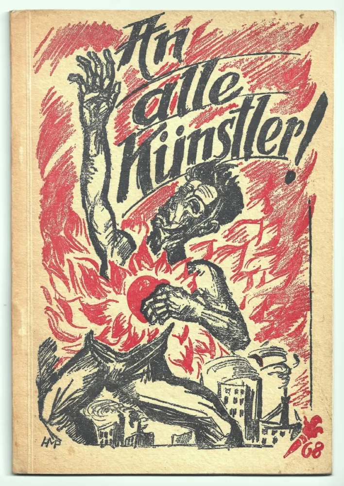 石版画 Pechstein - An alle Künstler! (To all artists!)