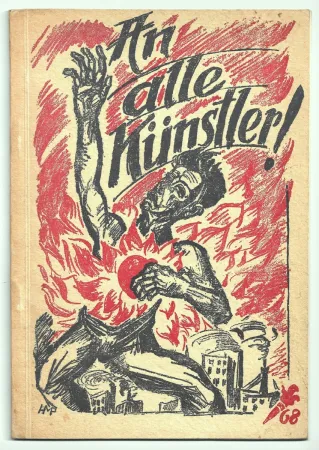 石版画 Pechstein - An alle Künstler! (To all artists!)