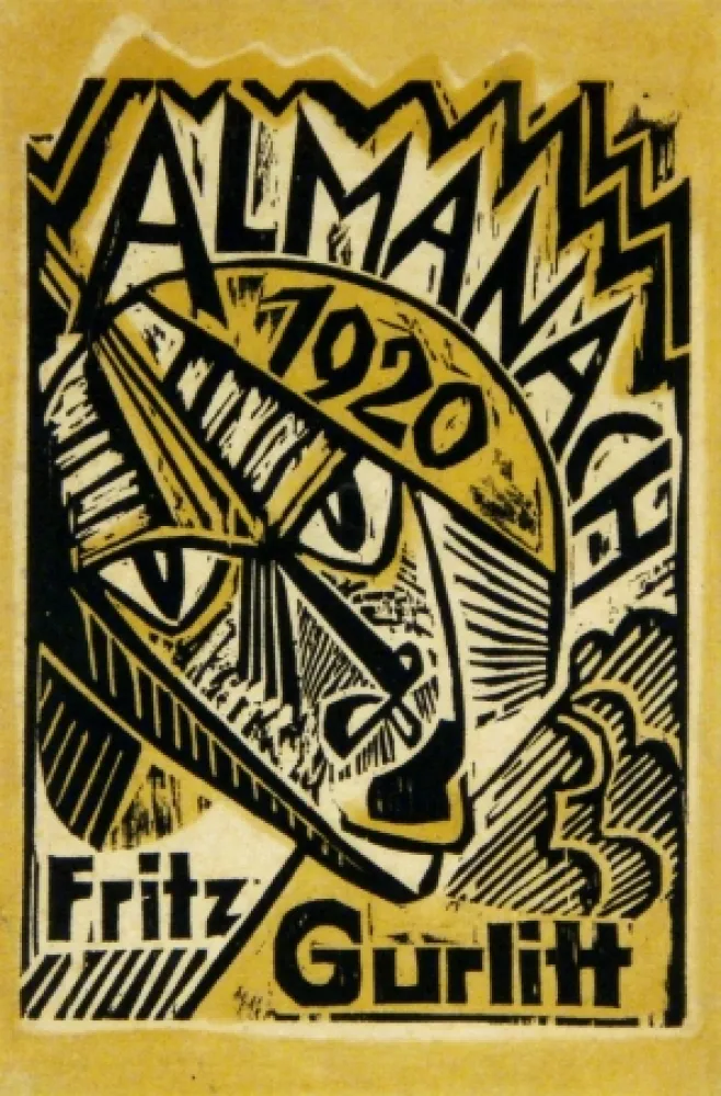 木刻 Pechstein - Maske (Mask)