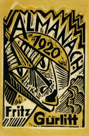 木刻 Pechstein - Maske (Mask)