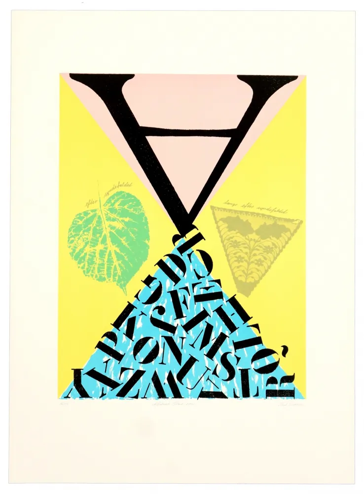 石版画 Pedersen - Alfabetets Fødsel