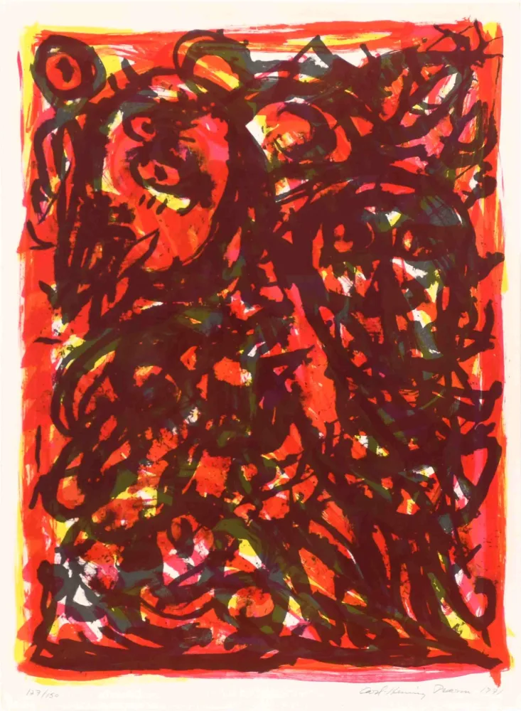 石版画 Pedersen - Composition