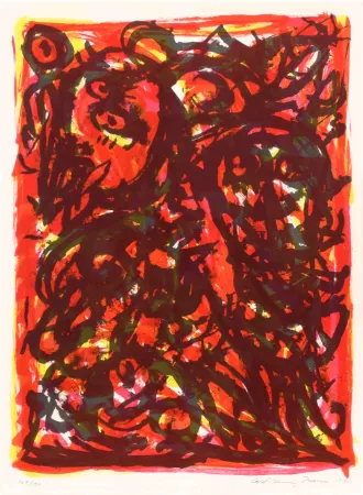 石版画 Pedersen - Composition