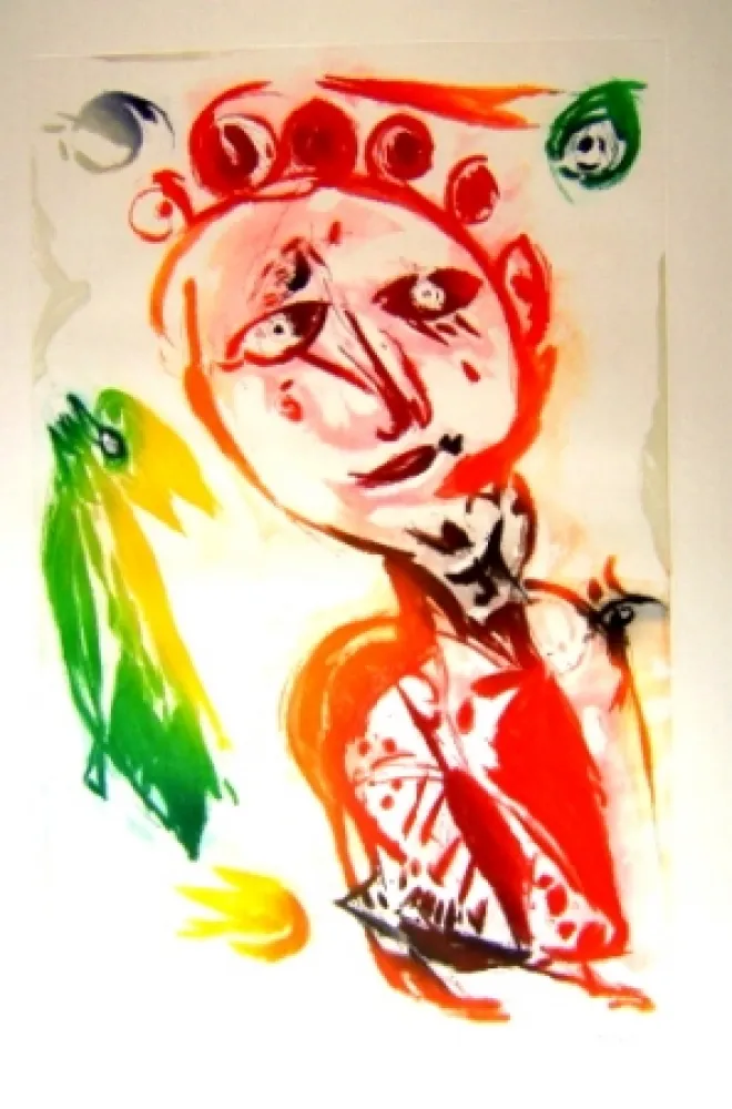 飞尘腐蚀法 Pedersen - La fille et l'oiseau