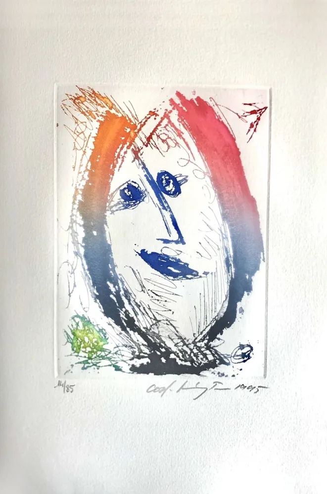 蚀刻版画 Pedersen - Quatre chansons pour un château de Puisaye