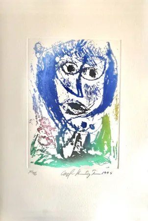 蚀刻版画 Pedersen - Quatre chansons pour un château de Puisaye