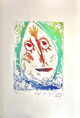 石版画 Pedersen - Quatre chansons pour un château de Puisaye