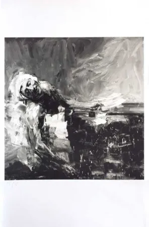 石版画 Pei-Ming - Marat