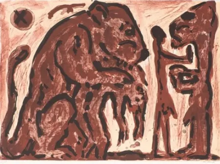 石版画 Penck - Erinnerung unbekannt
