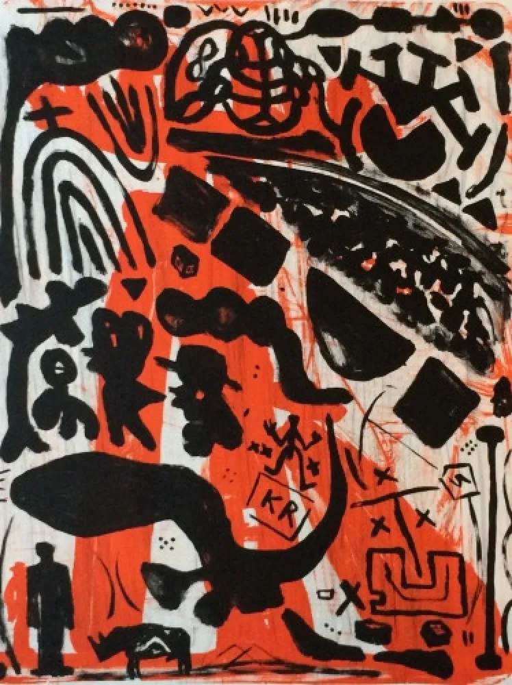 石版画 Penck - Homage to Beuys