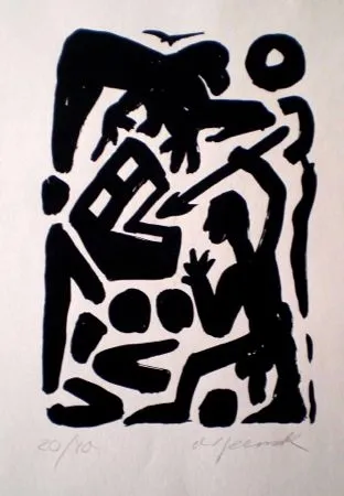 石版画 Penck - Untitled 6