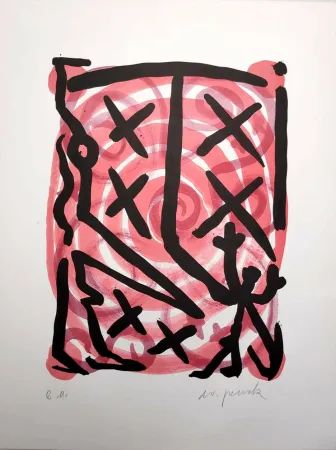 石版画 Penck - Untitled