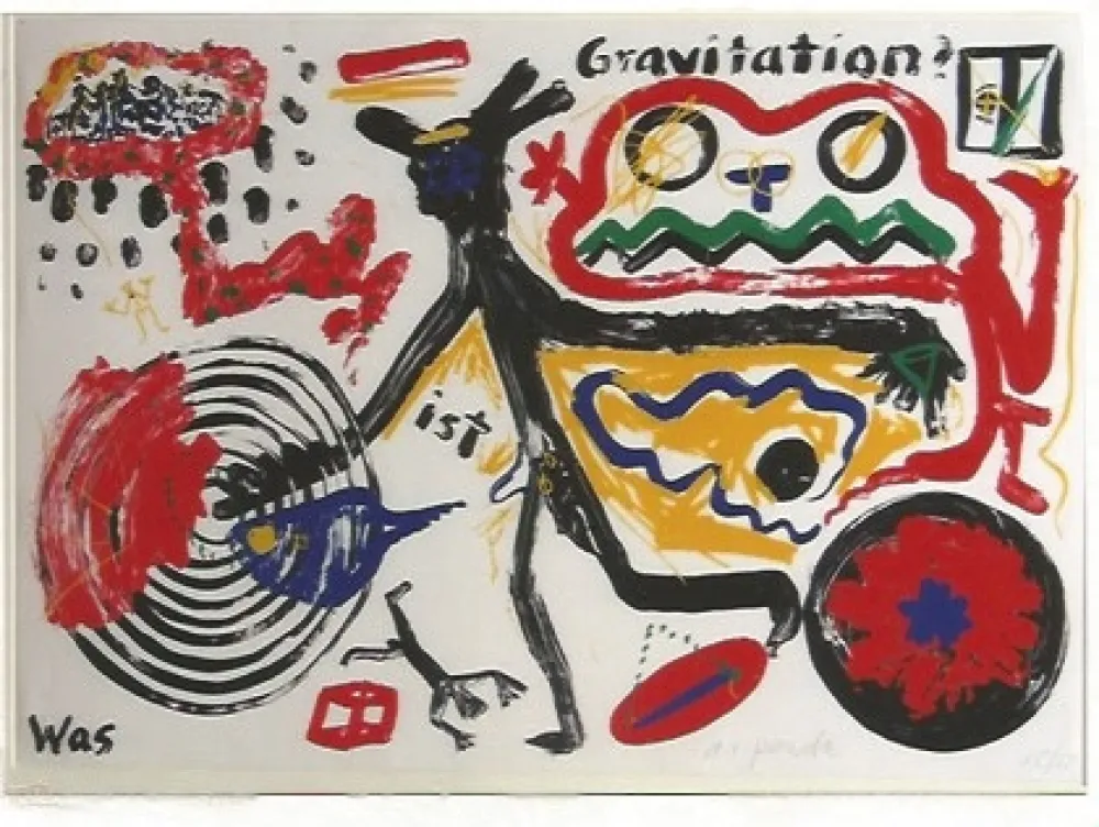 丝网印刷 Penck - Was ist Gravitation