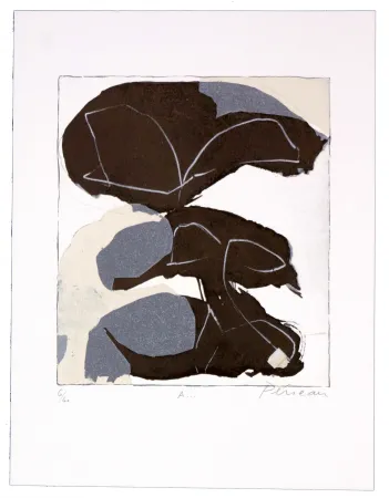 石版画 Péneau - A storm to come