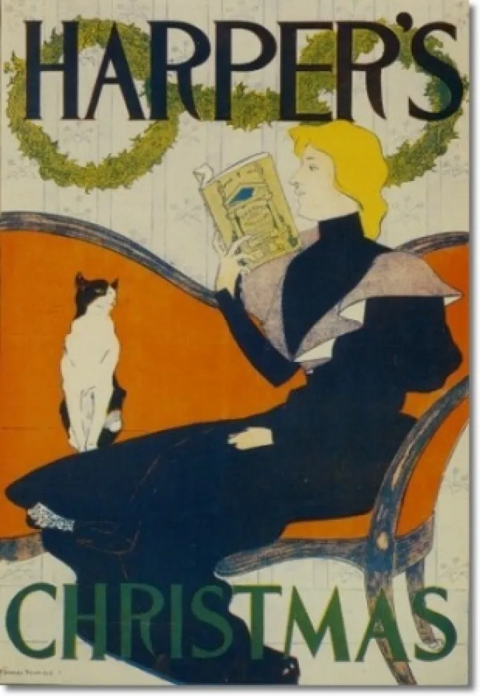 石版画 Penfield - Harper's Christmas