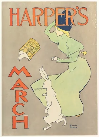 石版画 Penfield - Harper's March