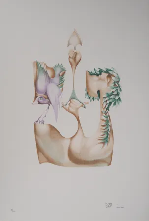 石版画 Pérahim - L'Alphabet Hébreu : Avenir