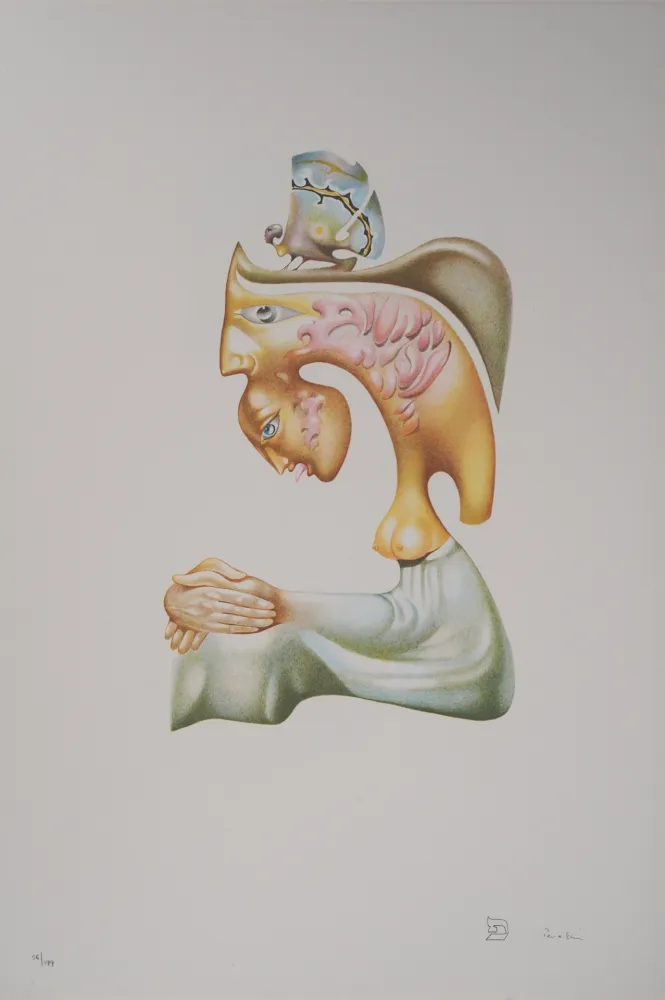 石版画 Pérahim - L'Alphabet Hébreu : Concorde