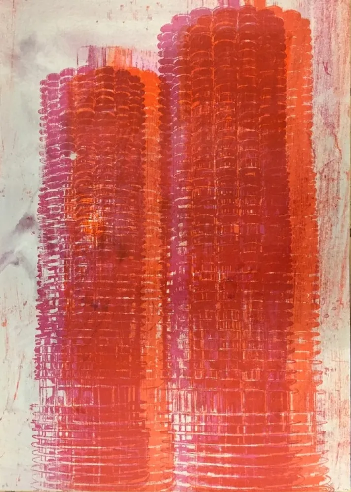 石版画 Perez  - Marina Towers, Chicagoch