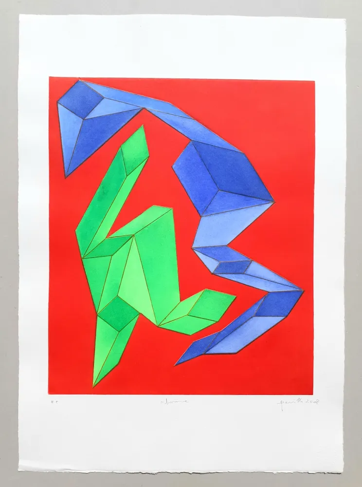 版画 Perilli - Composizione