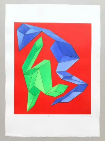 版画 Perilli - Composizione