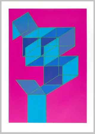 石版画 Perilli - Composizione