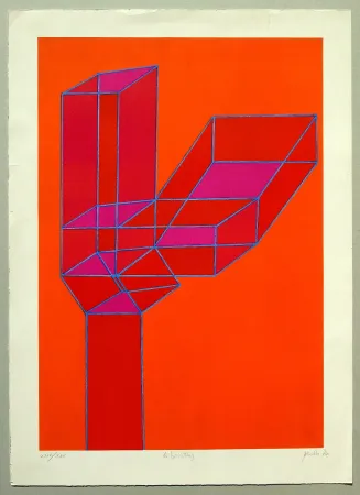 石版画 Perilli - Composizione