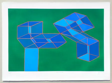 石版画 Perilli - Composizione