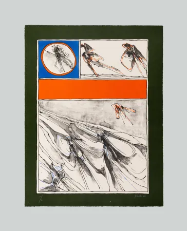 石版画 Perilli - Senza titolo