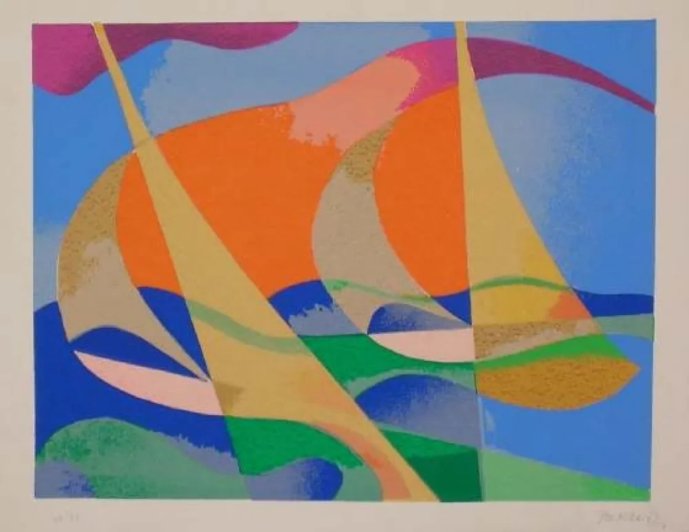 石版画 Peruzzi - SENZA TITOLO