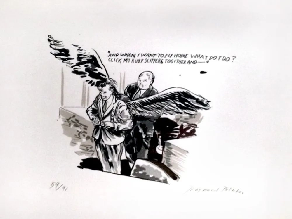 丝网印刷 Pettibon - And When I Want to Fly Home What Do I Do