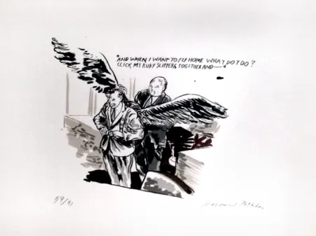 丝网印刷 Pettibon - And When I Want to Fly Home What Do I Do