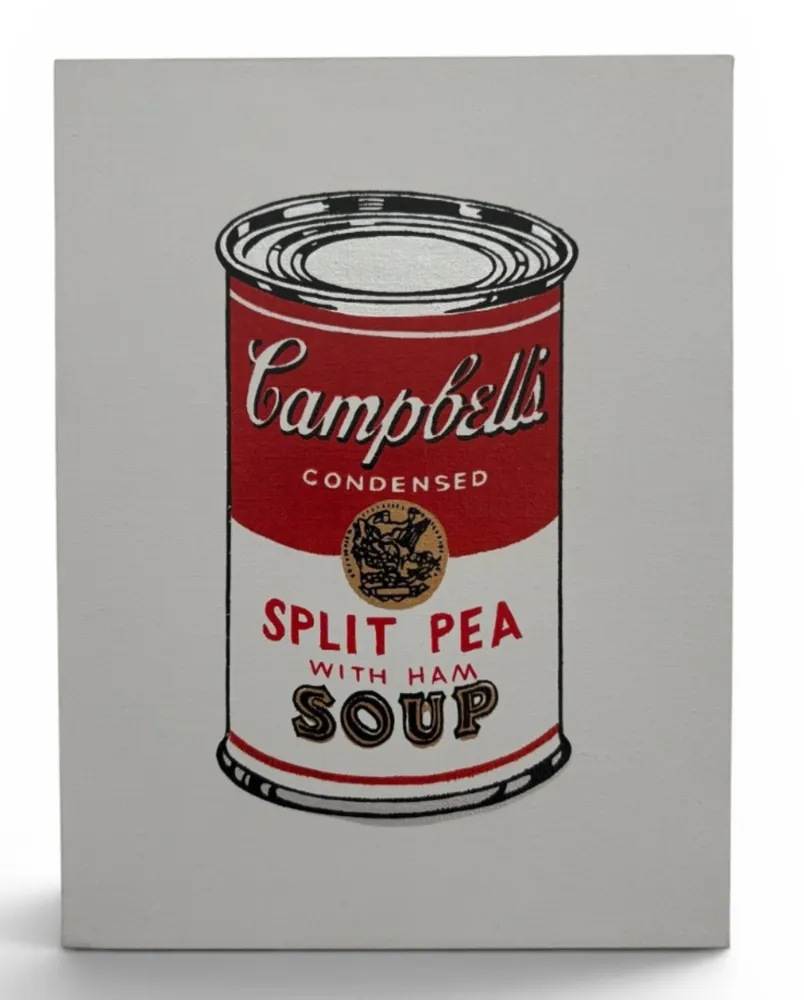 复数作品 Pettibon - Andy Warhol, Campell’s Soup, Split Pea